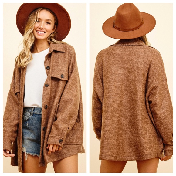 37 Fabulous Favorite Style Oversized Boyfriend Shirt Jacket - Picture 2 of 6